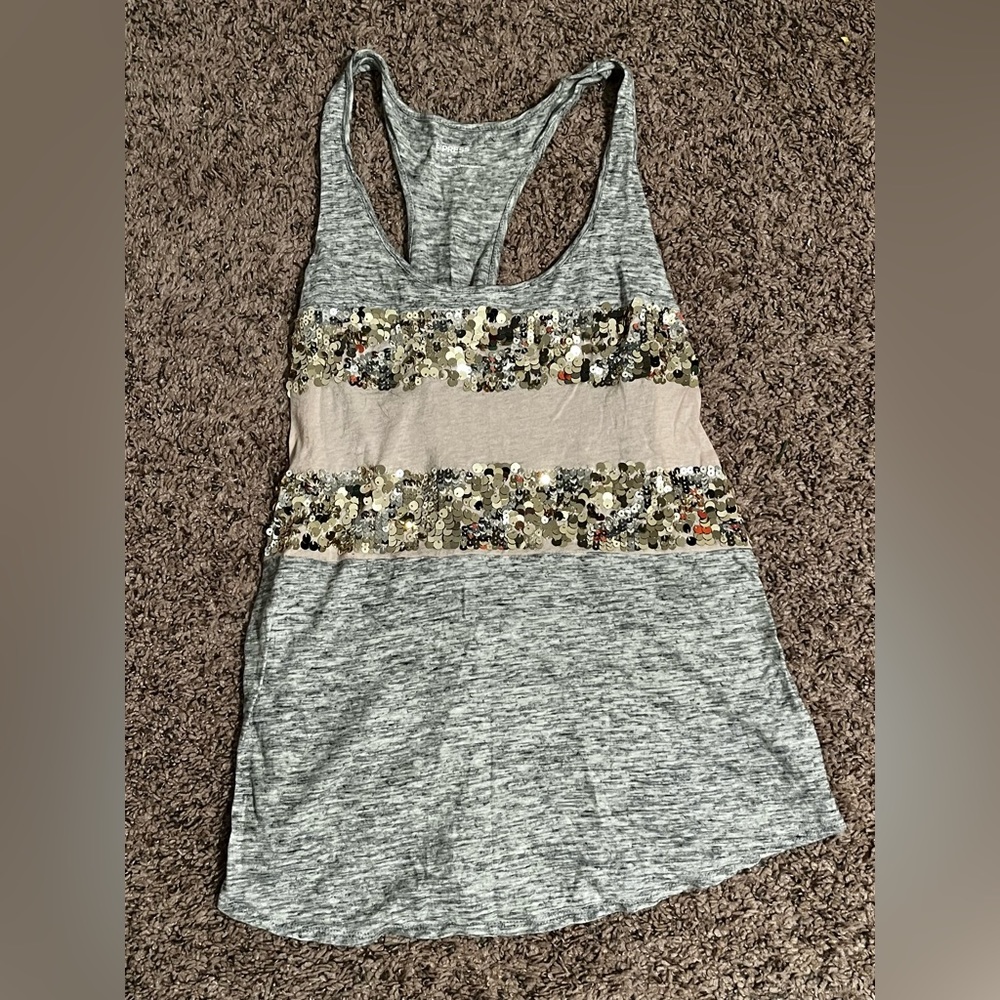 Women’s Medium Express sequin tank top